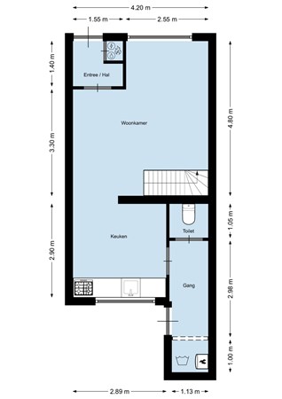 Floorplan - Rozemarijnstraat 24, 4611 MN Bergen op Zoom